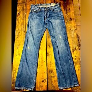 Hollister Button Down Fly Boomer Low Rise Slim Bootcut Size 32W 34L